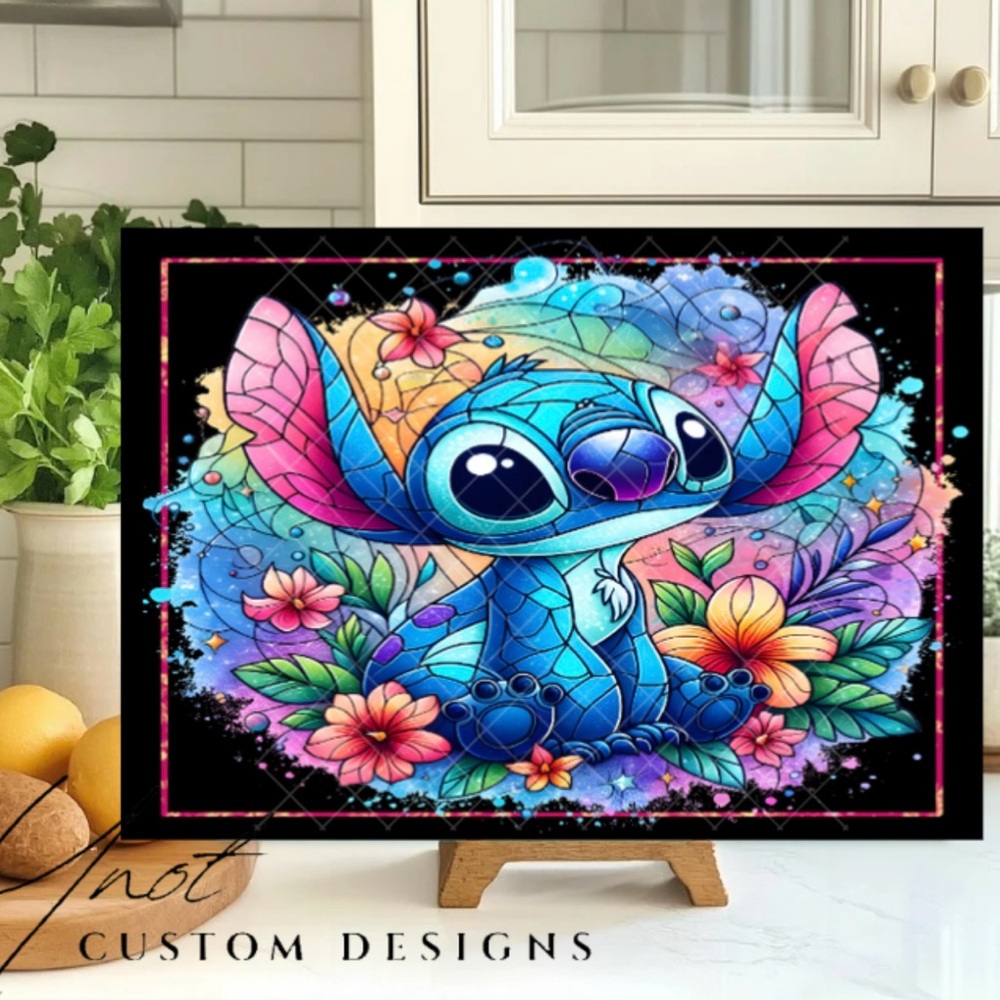Stitch 11x8 Glass Cutting Board